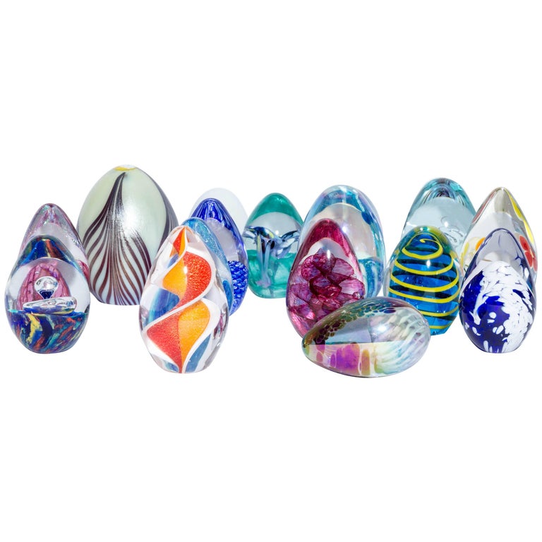 Assorted Murano Glass Eggs at 1stDibs
