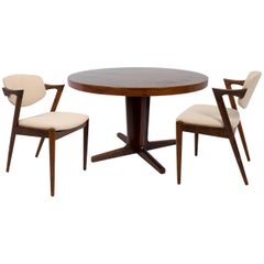 Kai Kristiansen Set of Six Dining Chairs and Table, Model 42, circa 1960 4
