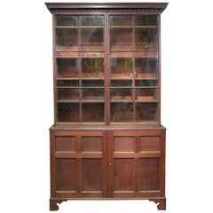 Tall & Elegant Antique Glass Door Cabinet