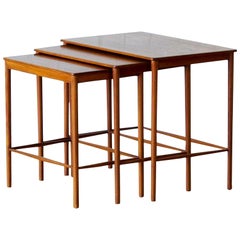 Set of Scandinavian Mid-Century Teak Nesting Tables, Grete Jalk, 1970