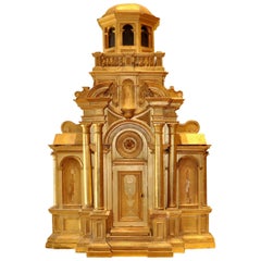 18th Century European Giltwood Architectural Church Sacristy