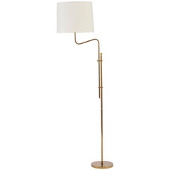 1950s Brass Josef Frank Style Floor Lamp