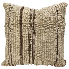 Custom Moroccan Pillow Cut from a Hand-Loomed Wool Berber Rug 2