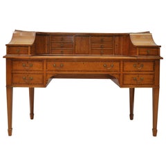 Maple & Company Edwardian Satinwood Carlton House Desk