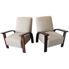 Pair of Bentwood Mid-Century Armchairs
