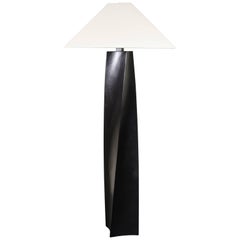 Lampadaire Helix, cuivre noir par Robert Kuo, édition limitée