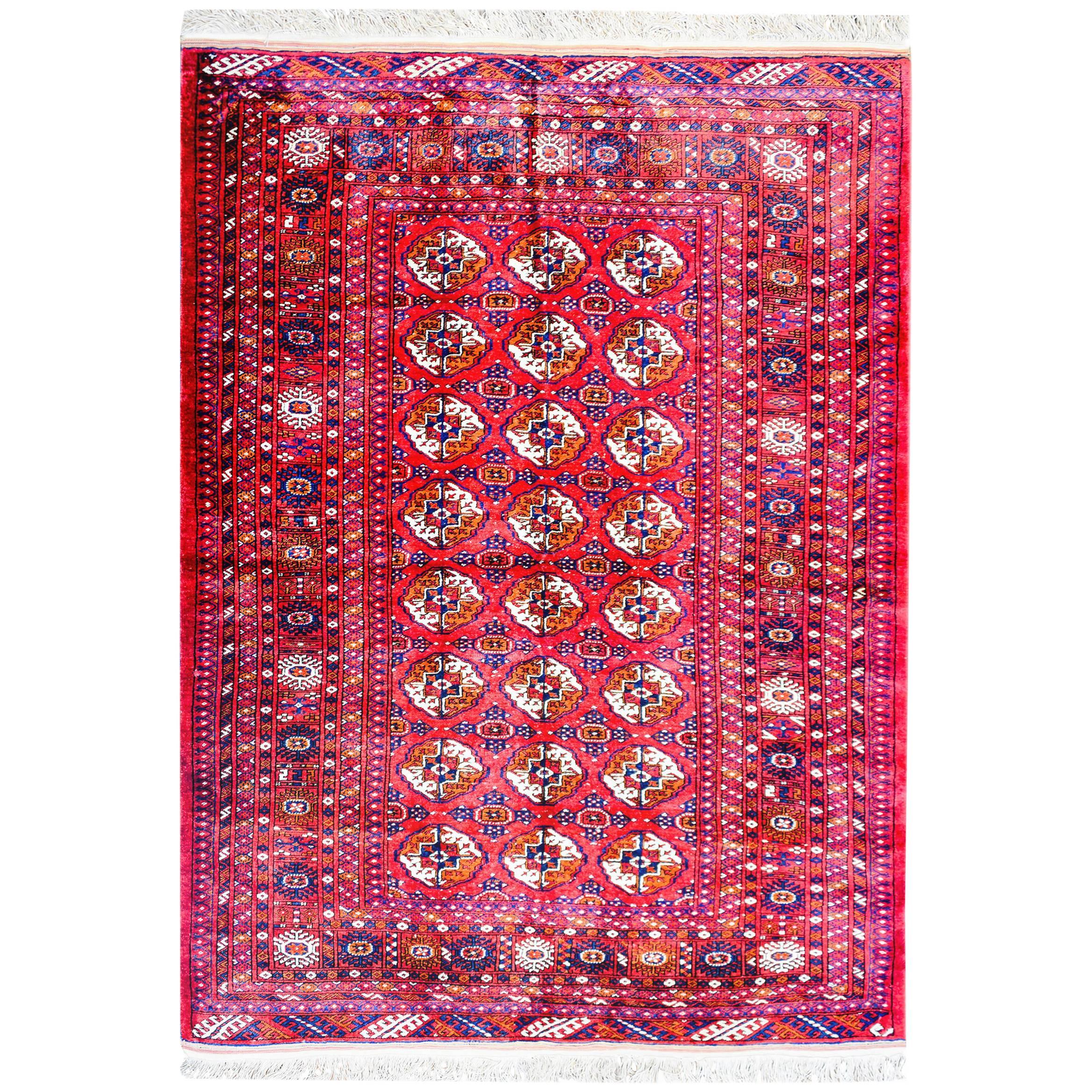 Silk Turkmen Rug For Sale