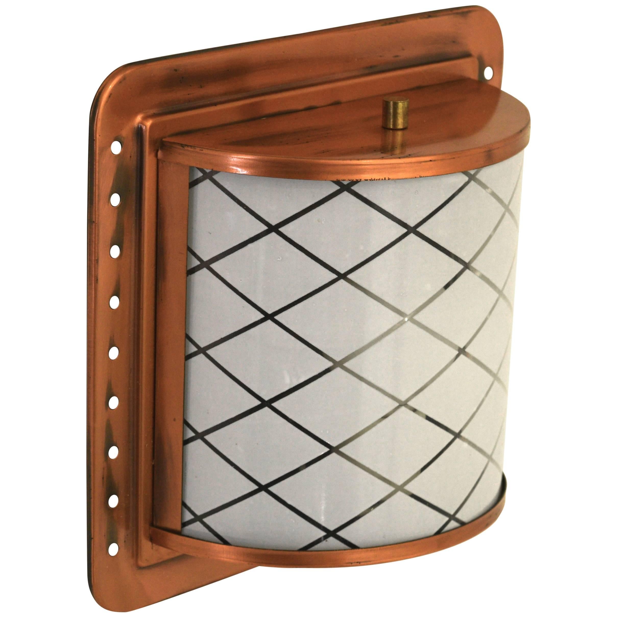 Half Lantern Style Copper Wall Sconce by Moe Light at 1stDibs copper