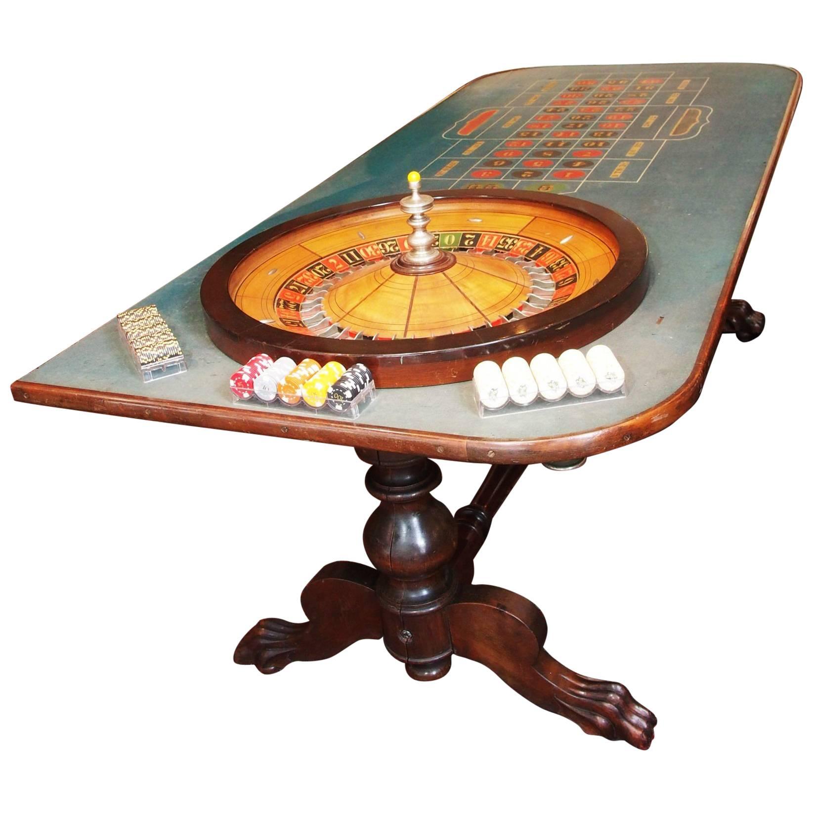 Antique American Roulette Table