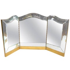 Art Deco Folding Vanity Mirror Attributed to Marchand