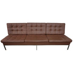 Florence Knoll Leather Sofa