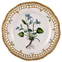 Royal Copenhagen Flora Danica Pierced Plate # 20/3554