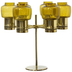 Rare Six-Armed 1960s Candelabra by Hans-Agne Jakobsson, Sweden