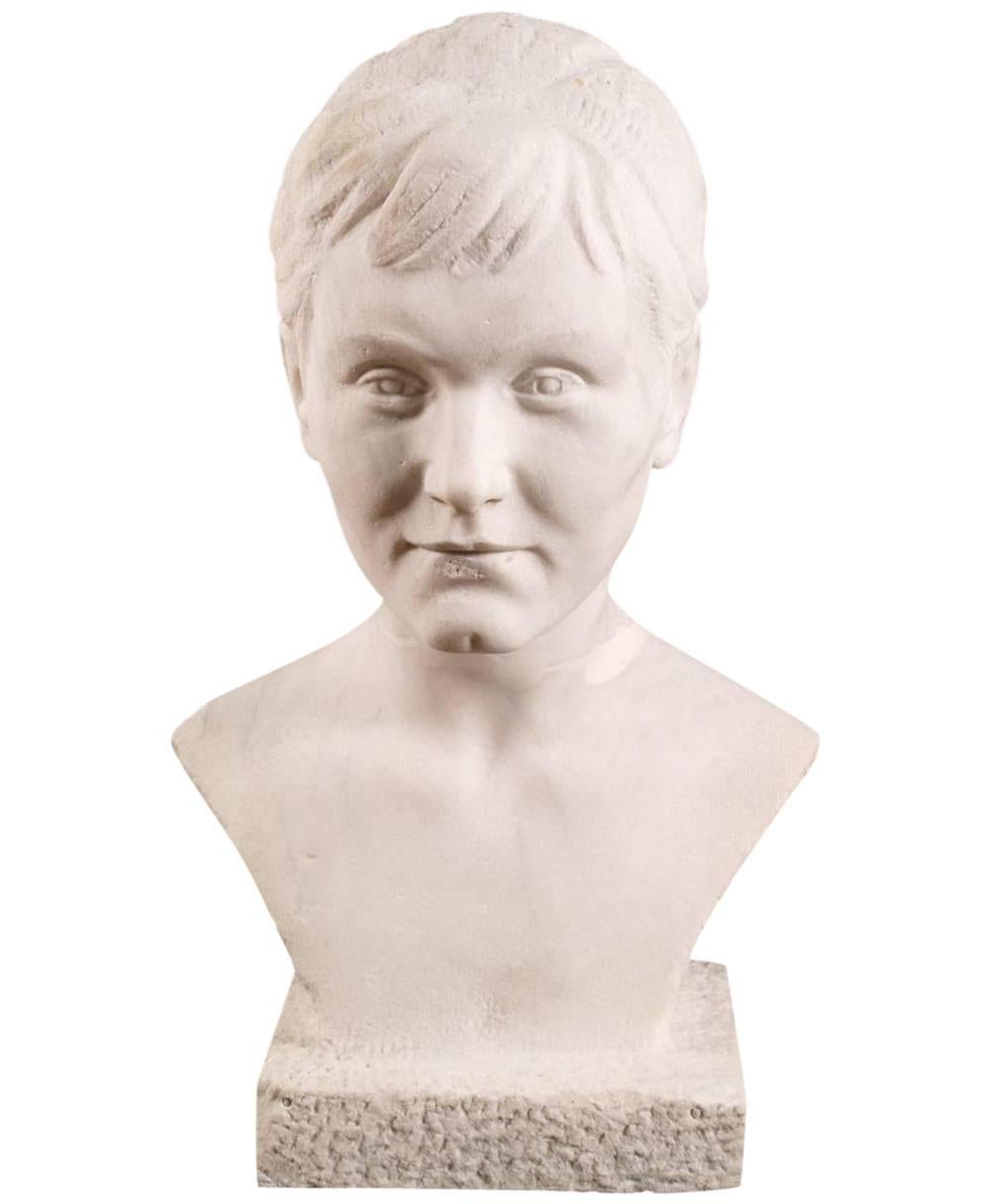 Bust Eleonora Duse Attributable Sculptor Arrigo Minerbi Villa Callas Sirmione