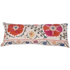 Antique Pillow Made Out of a 19th Century Uzbek Bukhara Suzani 1