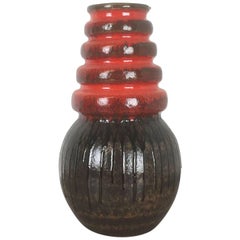Extra Large Vintage Pottery Fat Lava "Vienna" Vase Made by Scheurich, Germany