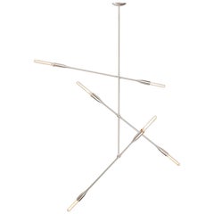 Sorenthia Three-Arm Contemporary Light Fixture, Custom-Made by Studio DUNN