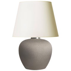 Striking Art Deco Table Lamp with Masterly Graded Crispé Glazing by Vinsare 2