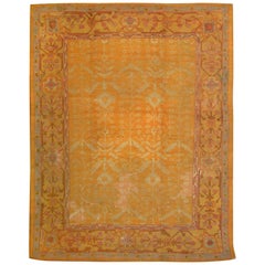 Late 19th Century Antique Turkish Oushak Rug