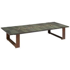 Pia Manu Slate and Pyrite Low Table