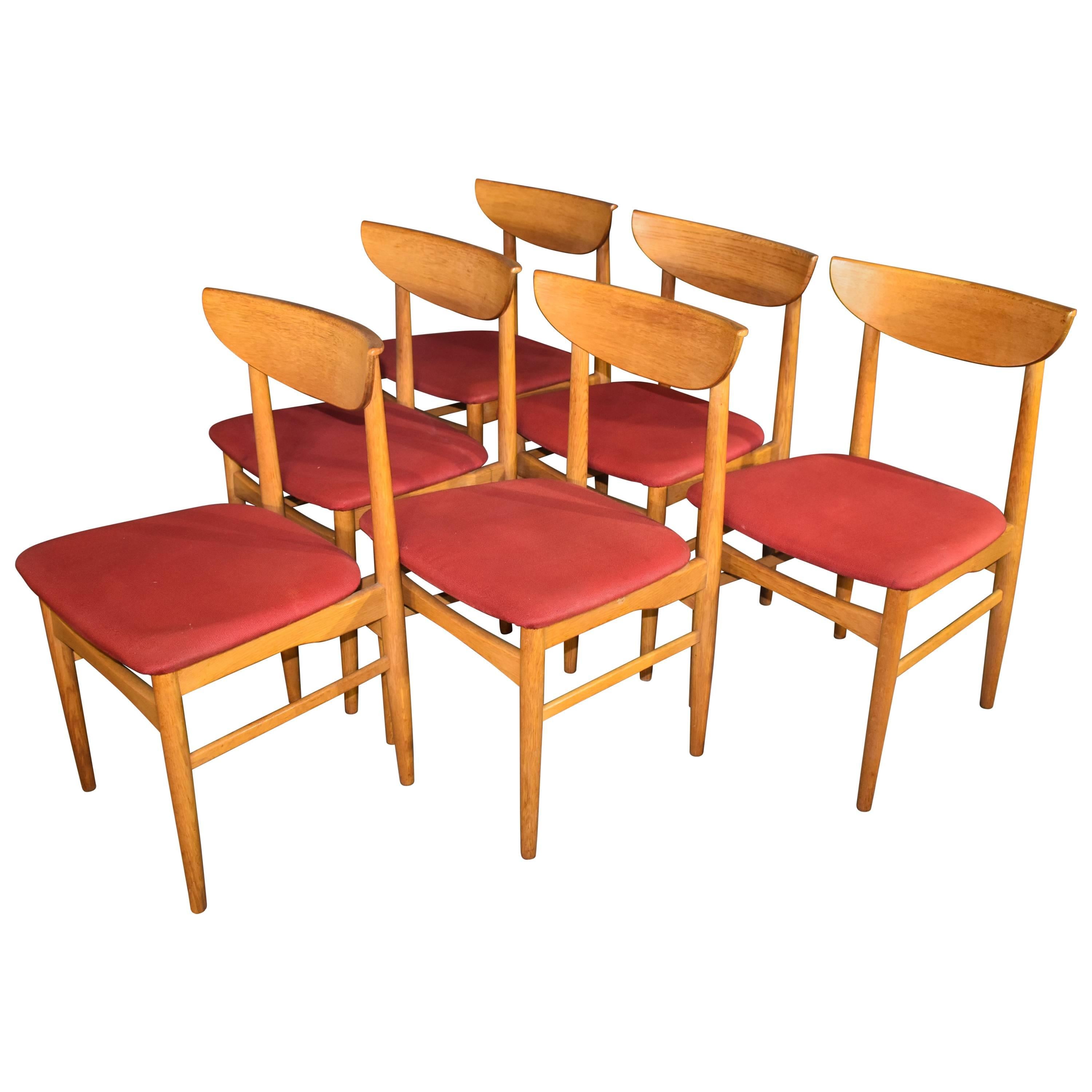 Harry Østergaard for Skovby 1960s Dining Chairs Oak