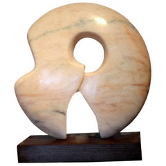 Abstract Round Marble Sculpture by Scott Donadio 12