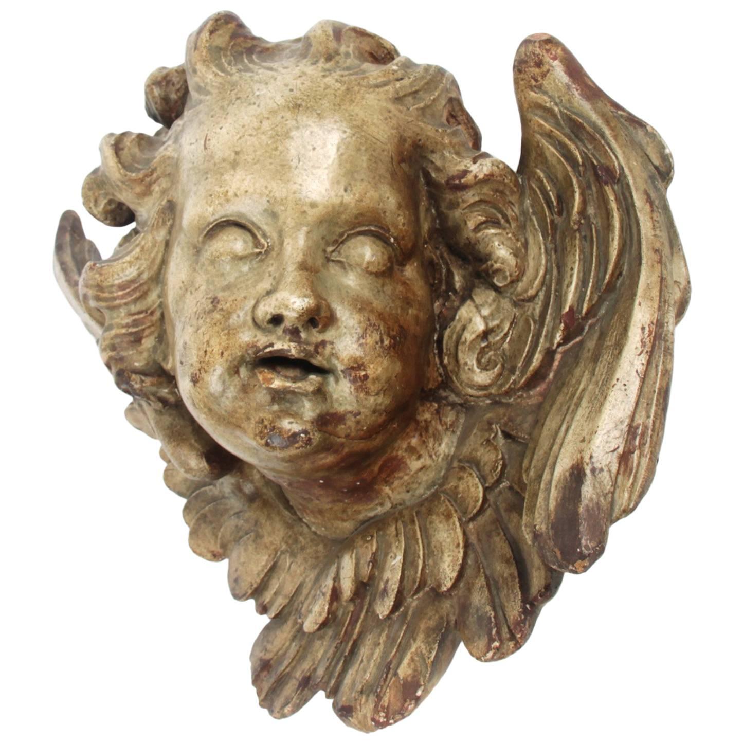 Terracotta Angel Head, circa 1800