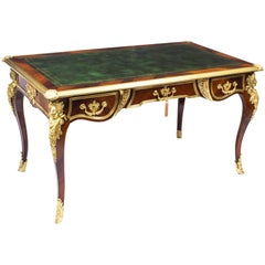 19th Century French Ormolu-Mounted Louis Revival Bureau Plat Desk