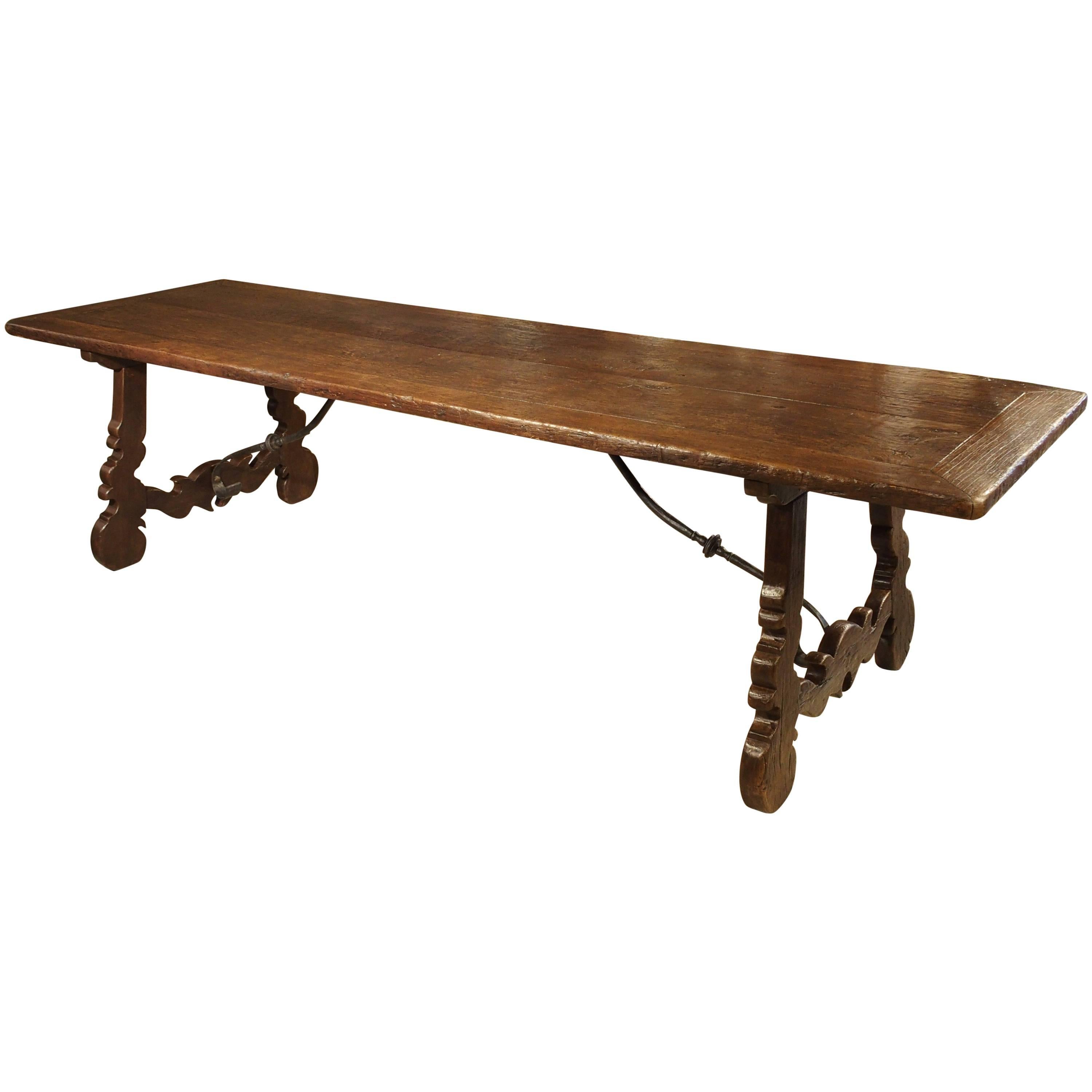 18th Century Elmwood Dining Table from Spain