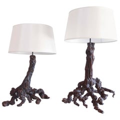 French Grapevine Table Lamps