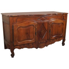 18th Century French Walnut Carved and Inlaid Sideboard, circa 1770 12