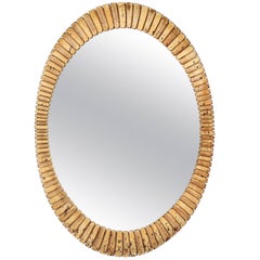 Spanish Gilt Oval Mirror
