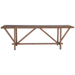 Dos Gallos Custom Reclaimed Wood Buttress Console