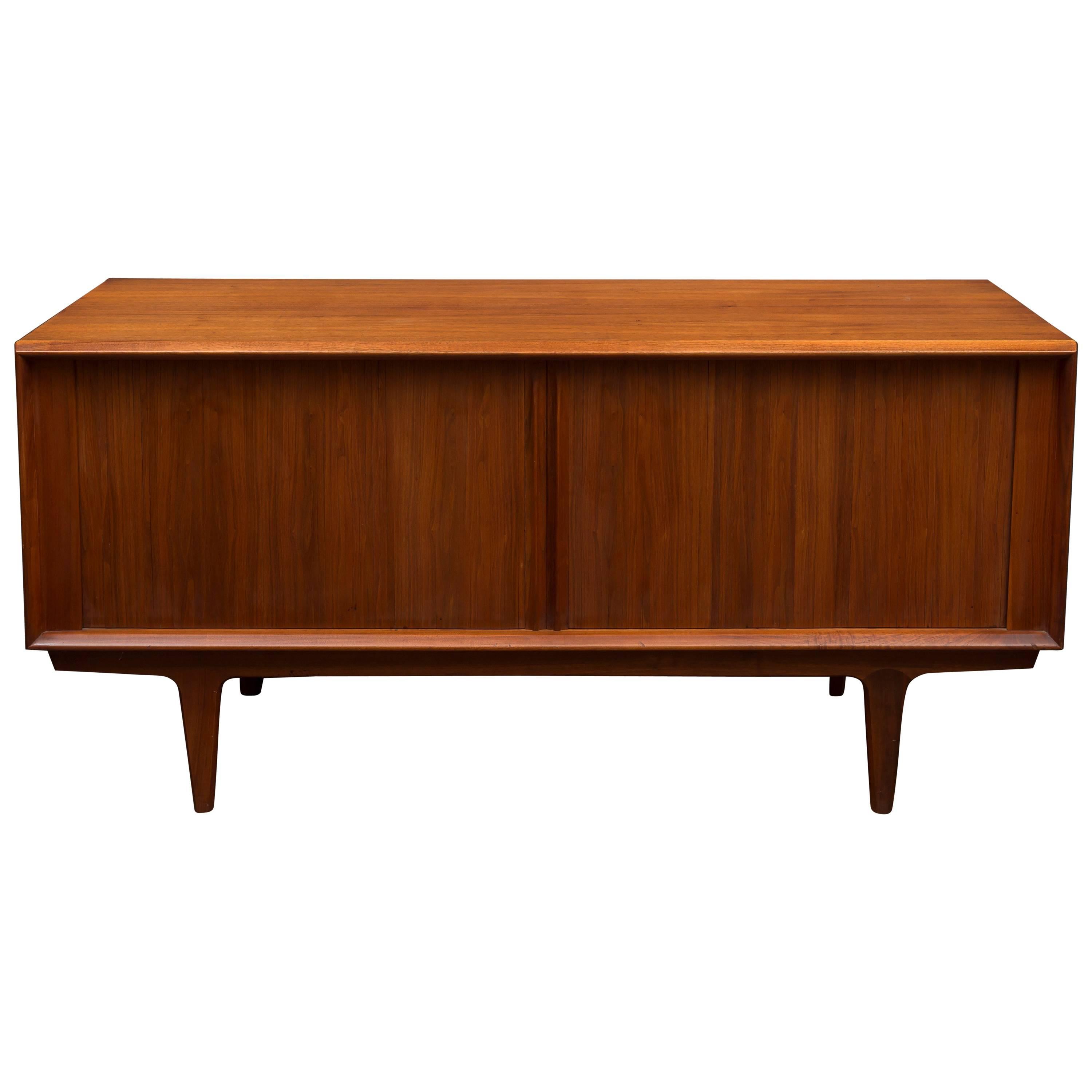 Danish Modern Walnut Small Credenza