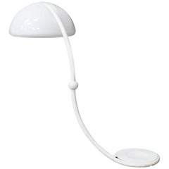 1965, Elio Martinelli, White Serpente Floorlamp for Martinelli Luce, Italy