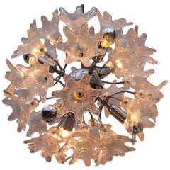 Midcentury Italian Murano Glass Sputnik Chandelier by Paolo Venini for VeArt