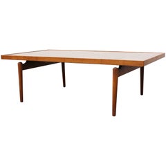 Midcentury Large Sculpted Metal and Teak Coffee Table by Heinz Lilienthal, 1970