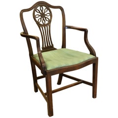 Antique Mahogany Hepplewhite Style Carver or Desk Chair