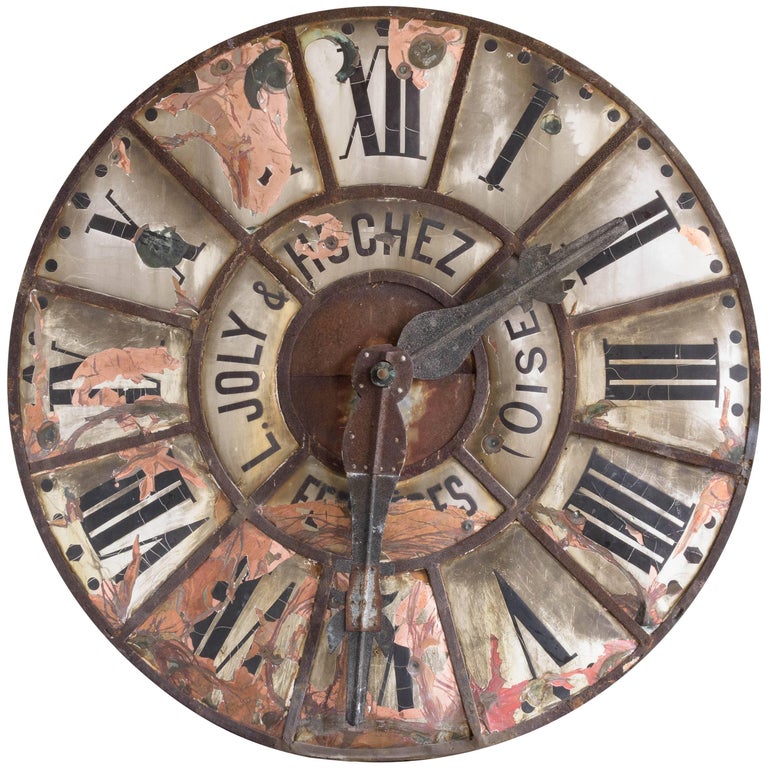 Large 19th Century, French Clock Face For Sale at 1stdibs