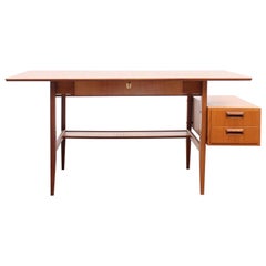 1960s Teakwood Desk, Scandinavian Style