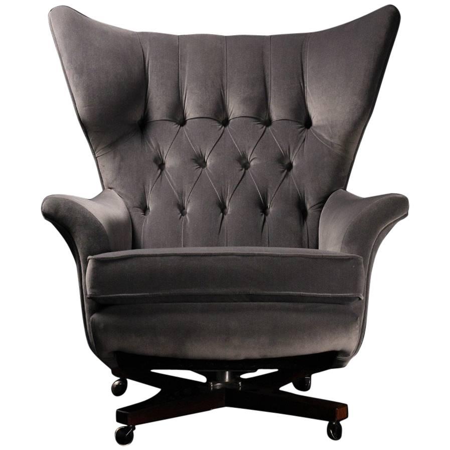 Fauteuil de salon pivotant moderne du milieu du siècle dernier, modèle 62 de G Plan