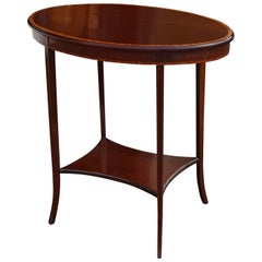 Edwardian Mahogany and Crossbanded Side Table