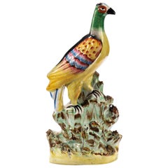 Late 19th Century Staffordshire Interpretation of Oriental Pheasant