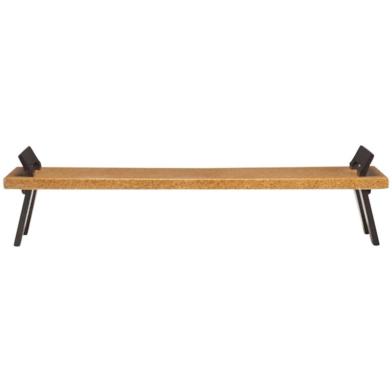 Cork And Mahogany Bench By Paul Frankl For Sale At 1stdibs