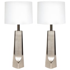 Laurel Modernist Gunmetal Lamps 5