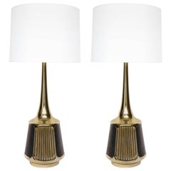 Laurel Aged Brass Lamps