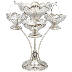 Beautiful Edwardian Style George V Sterling Silver Epergne/Centerpiece