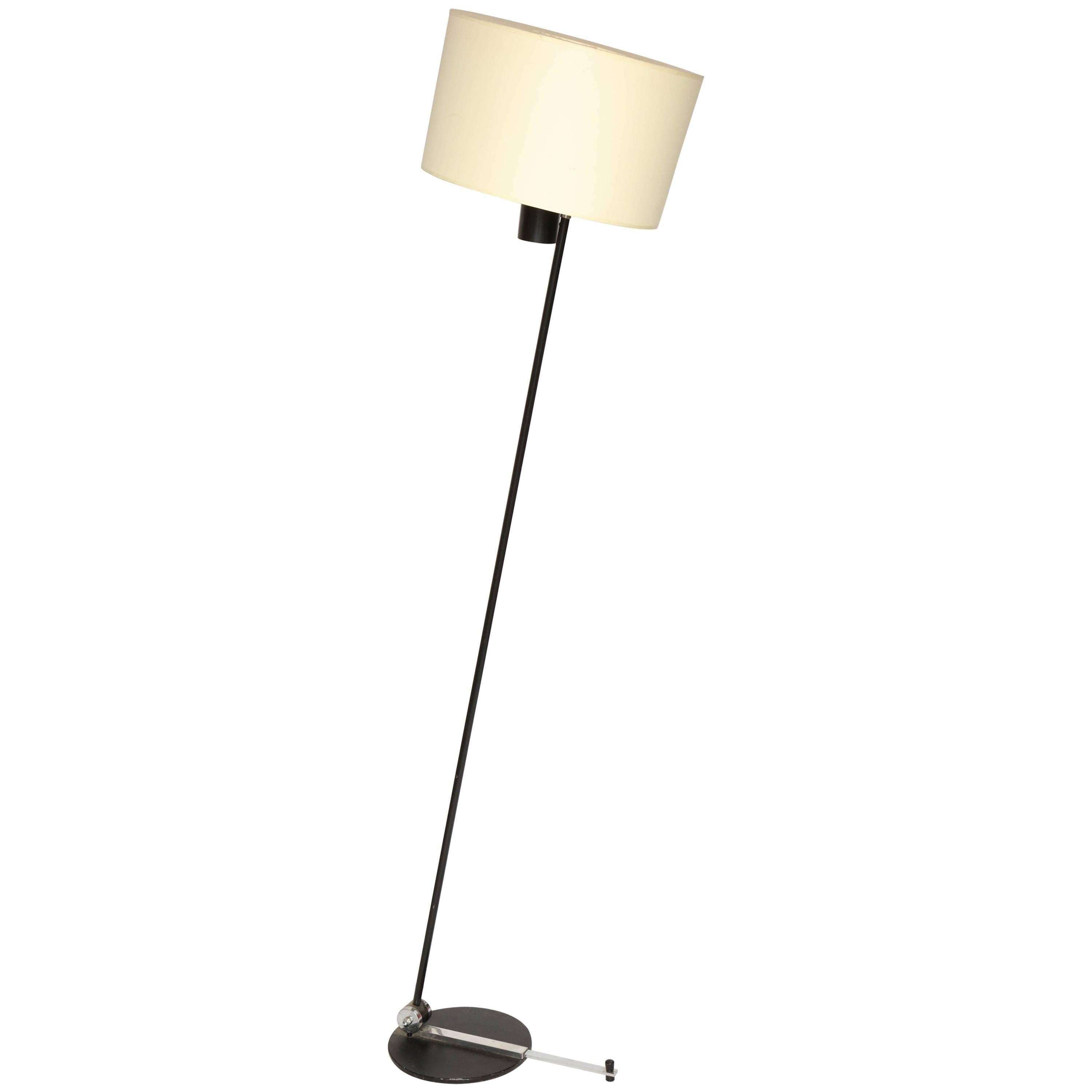  Floor Lamp Articulated Mid Century Modern Switzerland 1950's For Sale