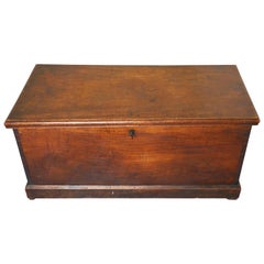 Large Victorian Elm Coffer, Blanket Box or Coffee Table