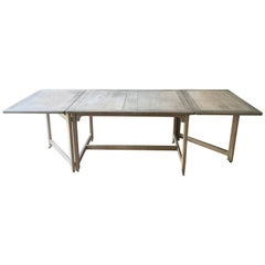 Swedish Bleached Oak Dining Table
